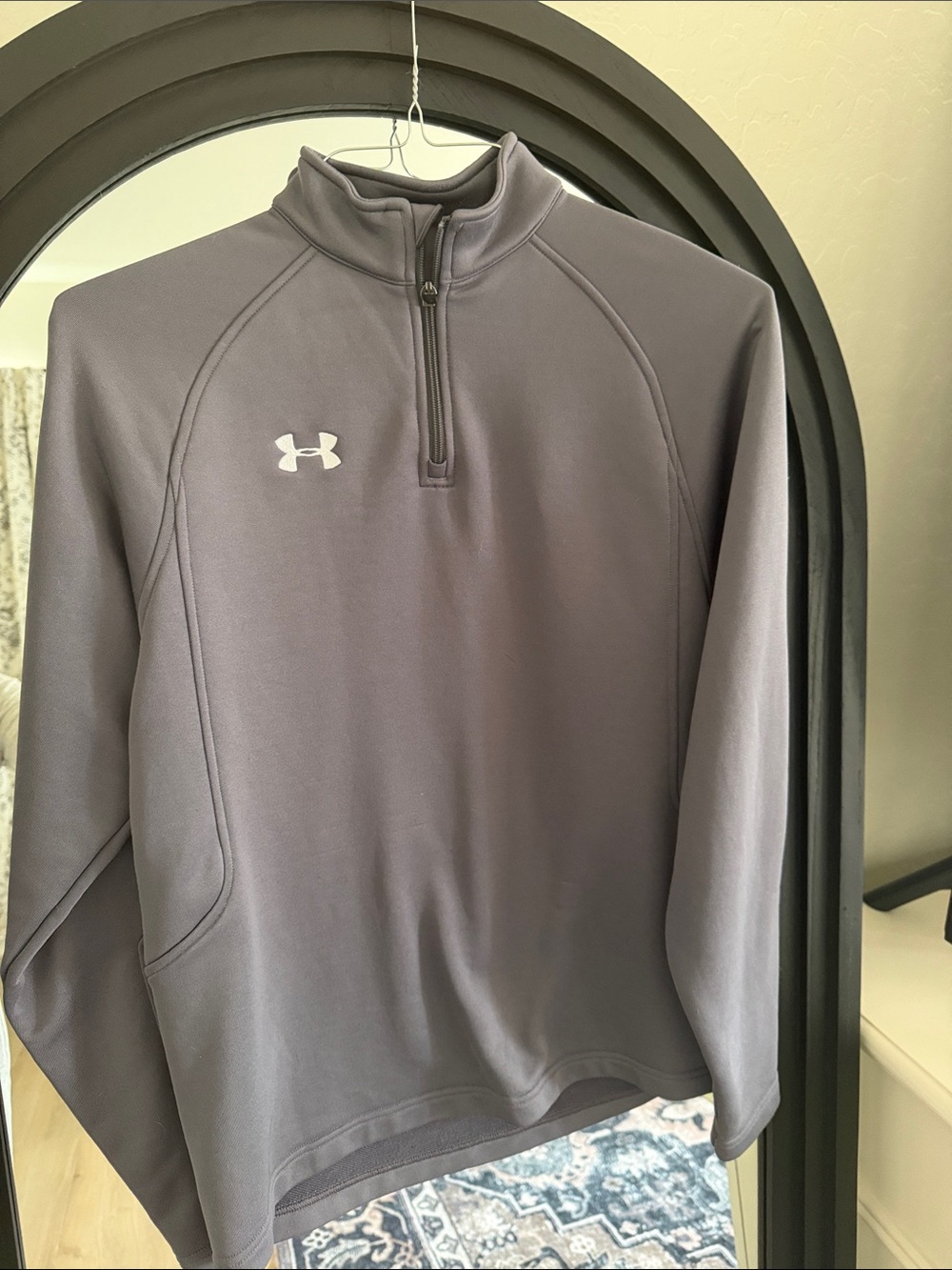 Under Armour Men’s Charcoal Quarter-Zip Performance Pullover